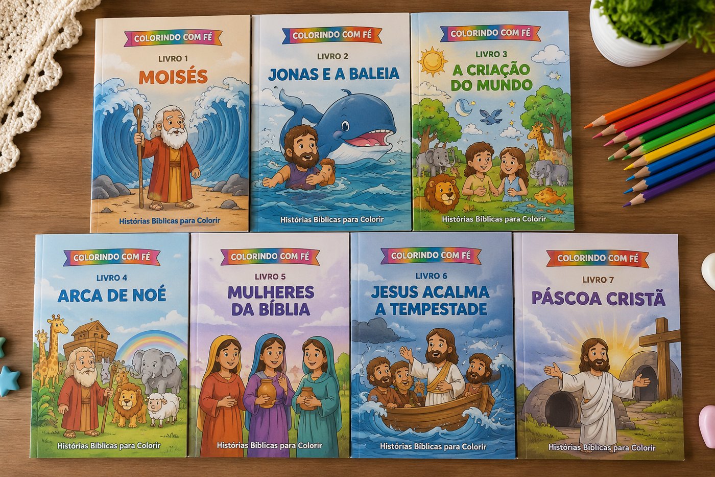Capa do material Colorindo com Fé